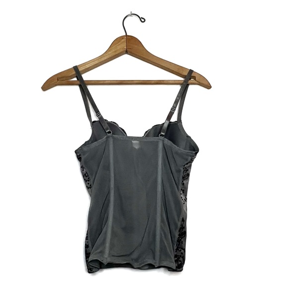 Vintage | Grey Floral Bustier - Picture 2 of 3